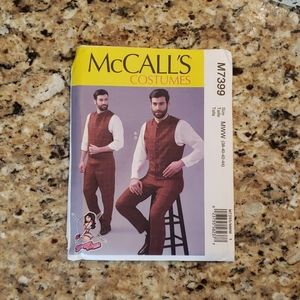 Men's vest and pants new uncut pattern